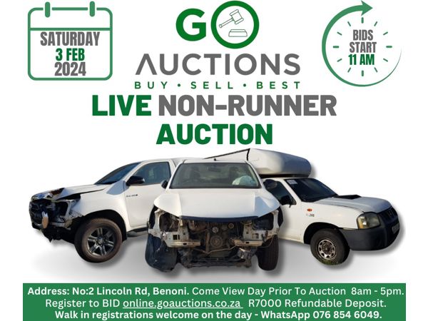 Live Non-Runner Auction 03 February 2024